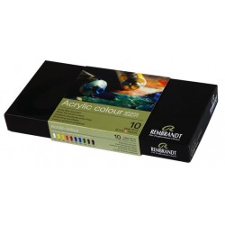 طقم رامبرانت ألوان اكريليك 10 لون 40 ملي رويال تالنس